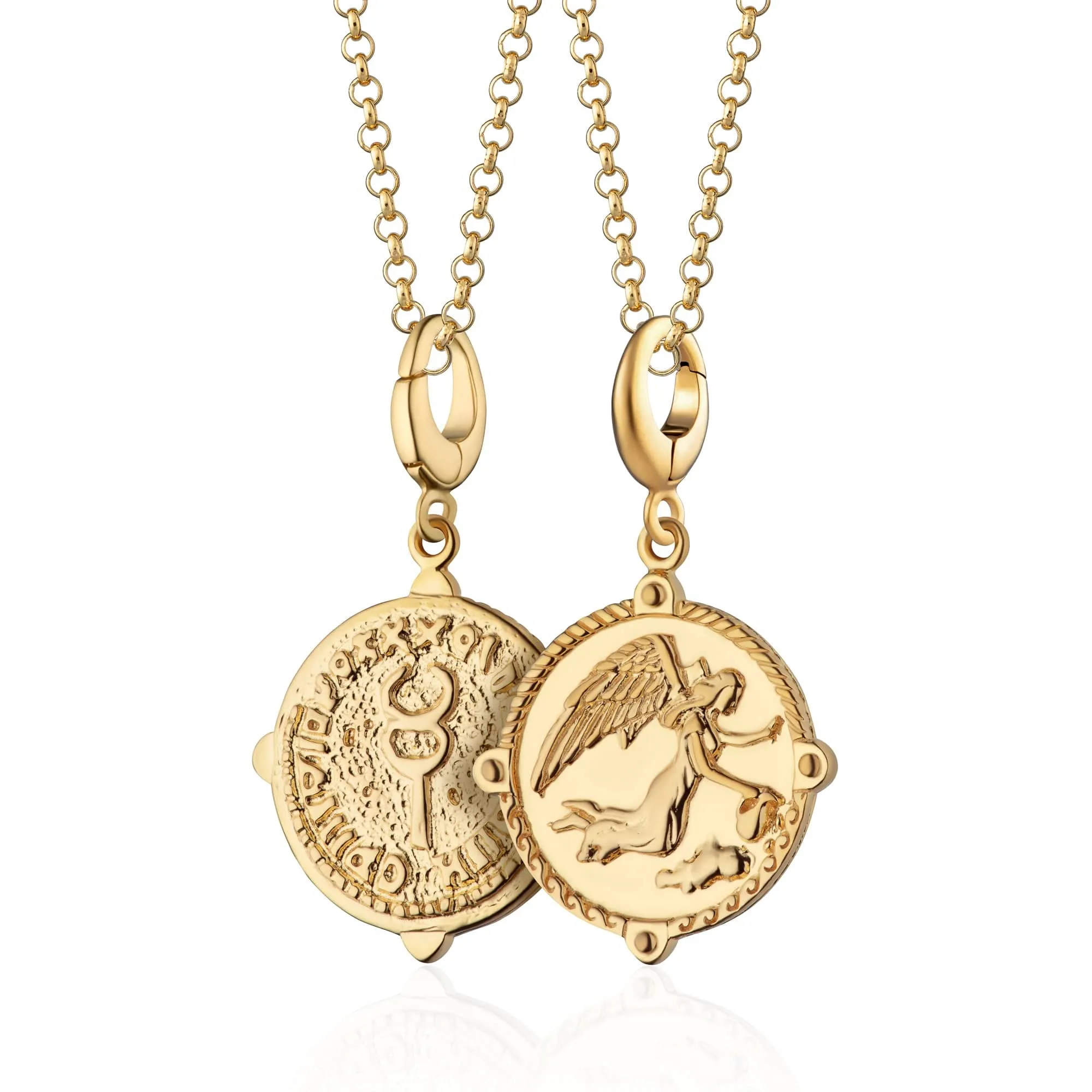 Gold Plated Goddess of Communication Iris Necklace