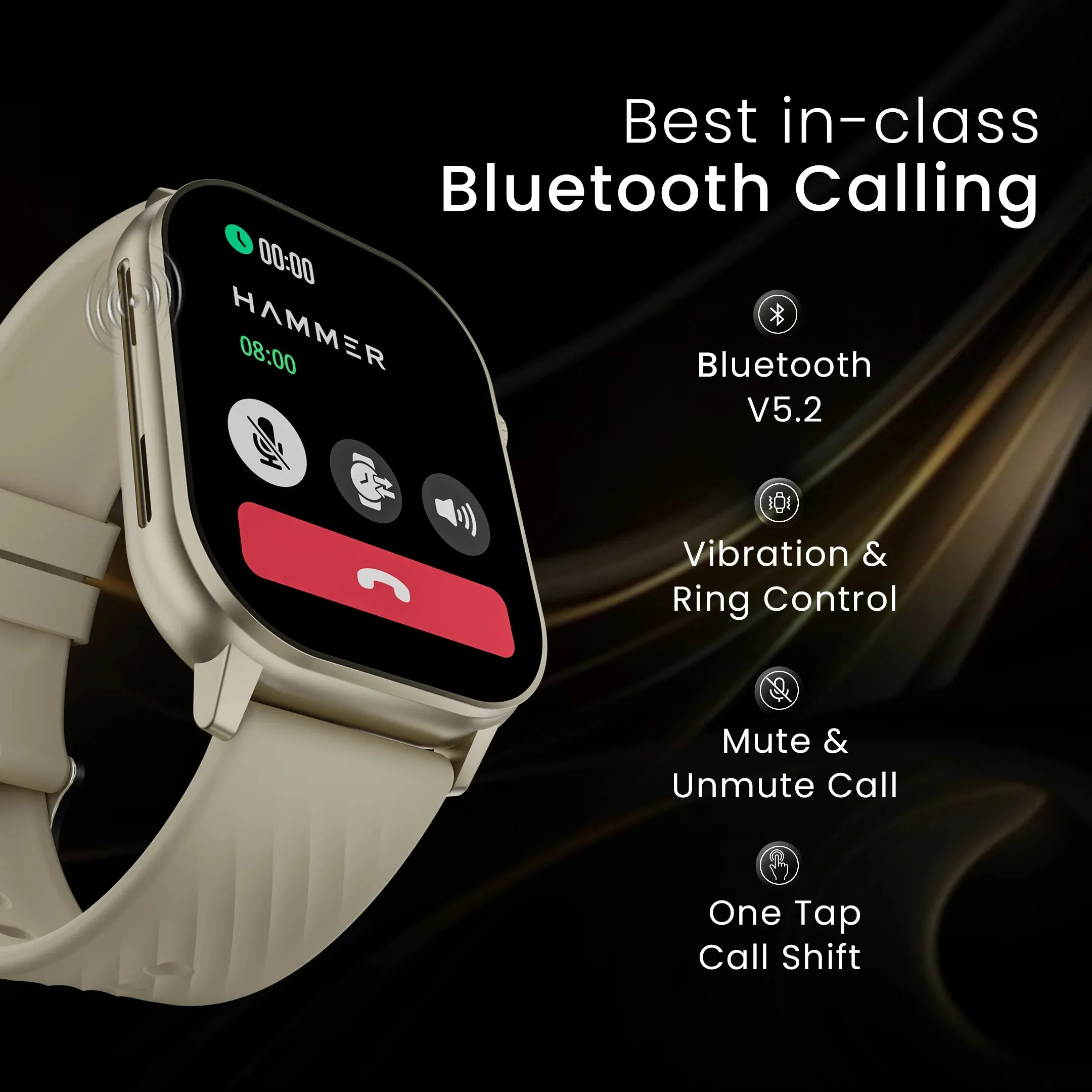 Hammer Arctic 2.04" Super Amoled Display Bluetooth Calling Smartwatch