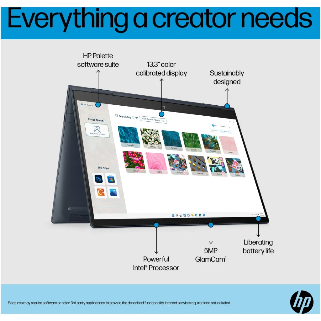HP ENVY x360 Core i5 8GB 512GB 13.3 Inch Silver Laptop | 13-BF0003NA
