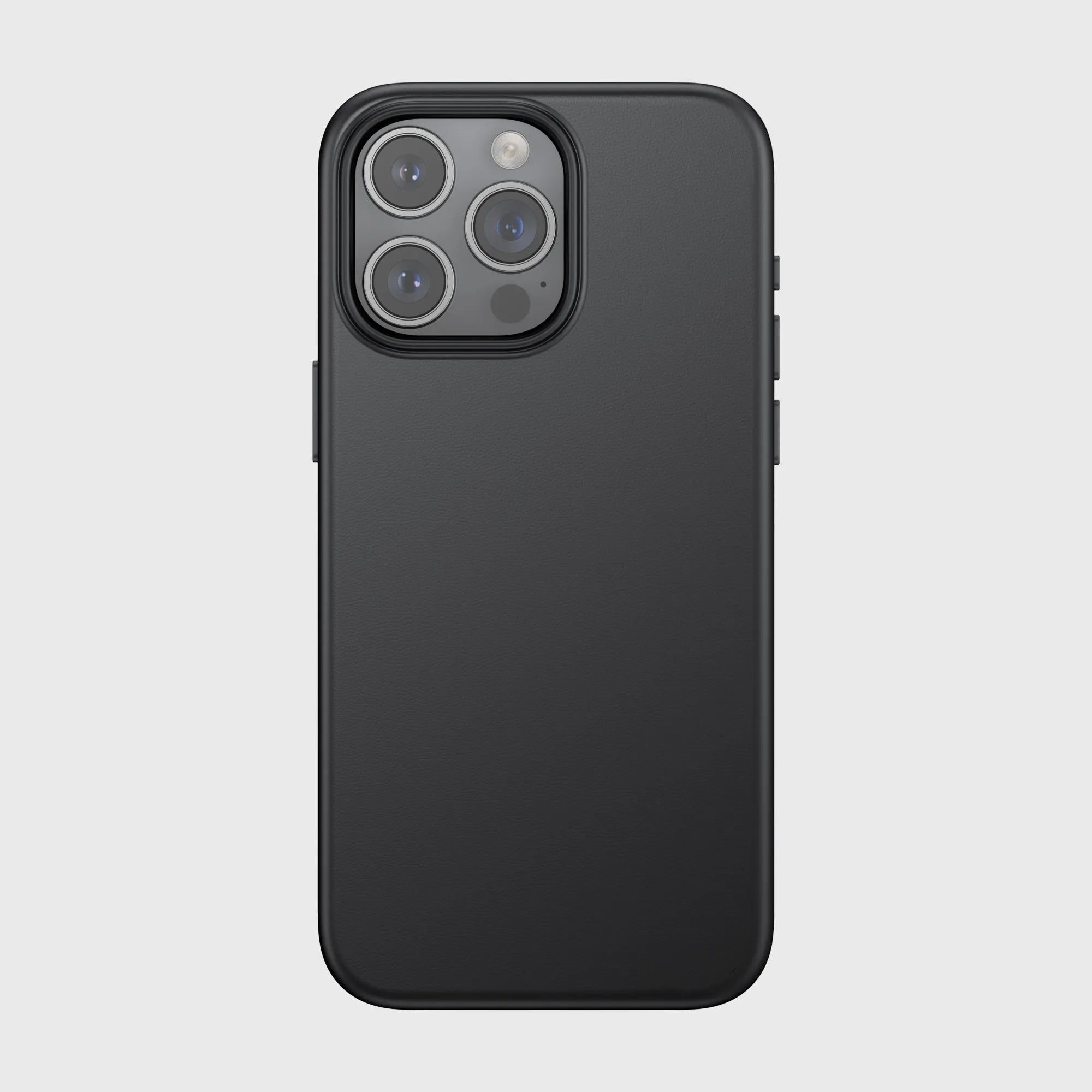 iPhone 15 Series Leather Phone Case TerraTact Series NAPA Leather - Midnight Black