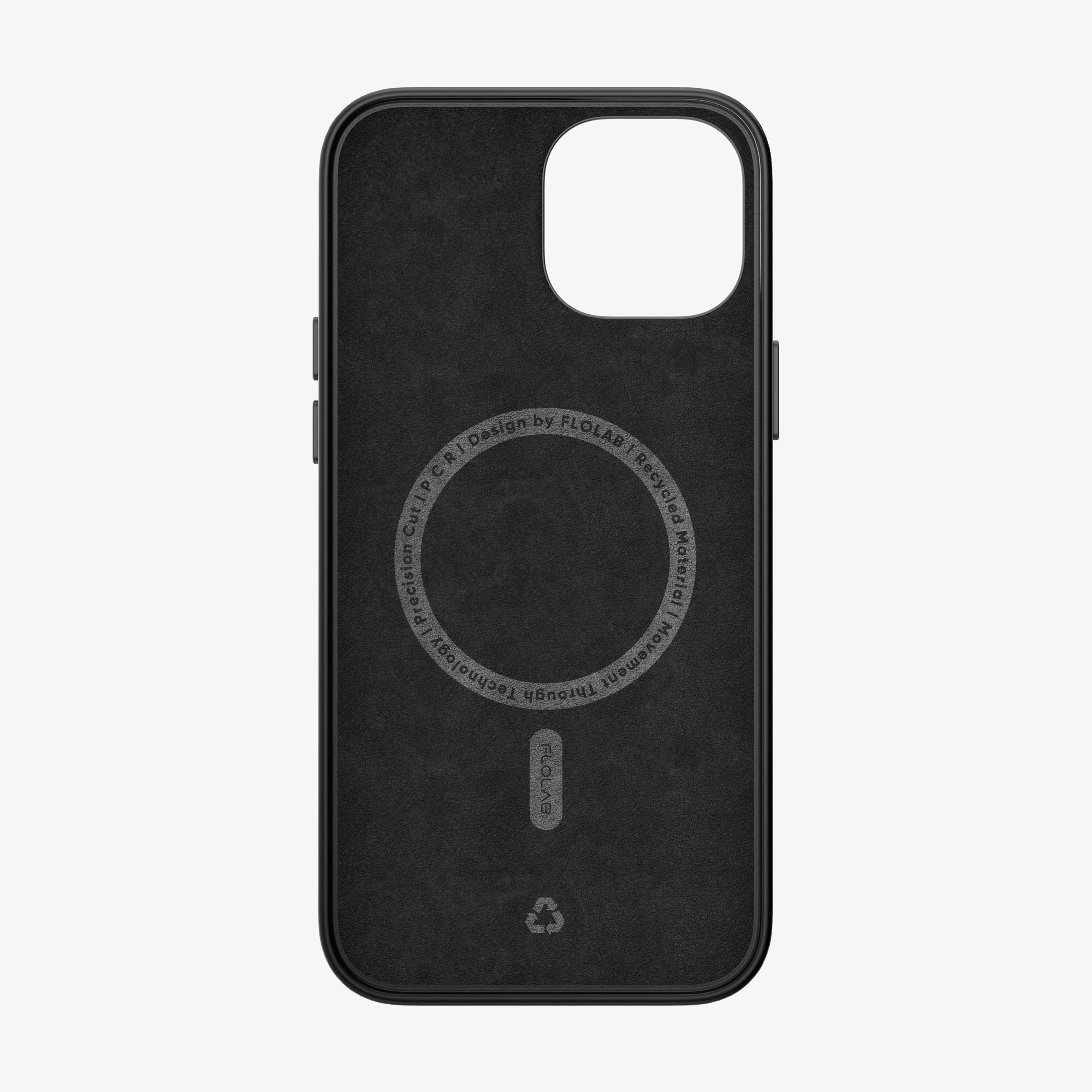 iPhone 15 Series Leather Phone Case TerraTact Series NAPA Leather - Midnight Black