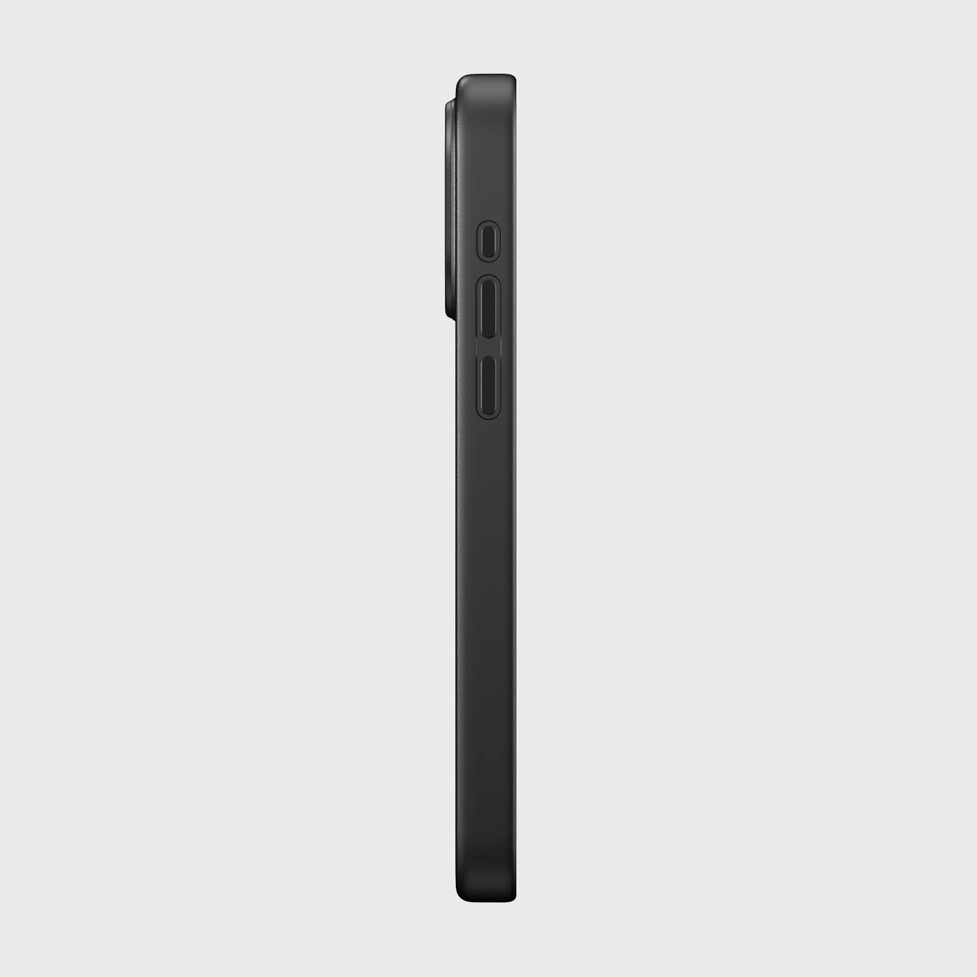 iPhone 15 Series Leather Phone Case TerraTact Series NAPA Leather - Midnight Black