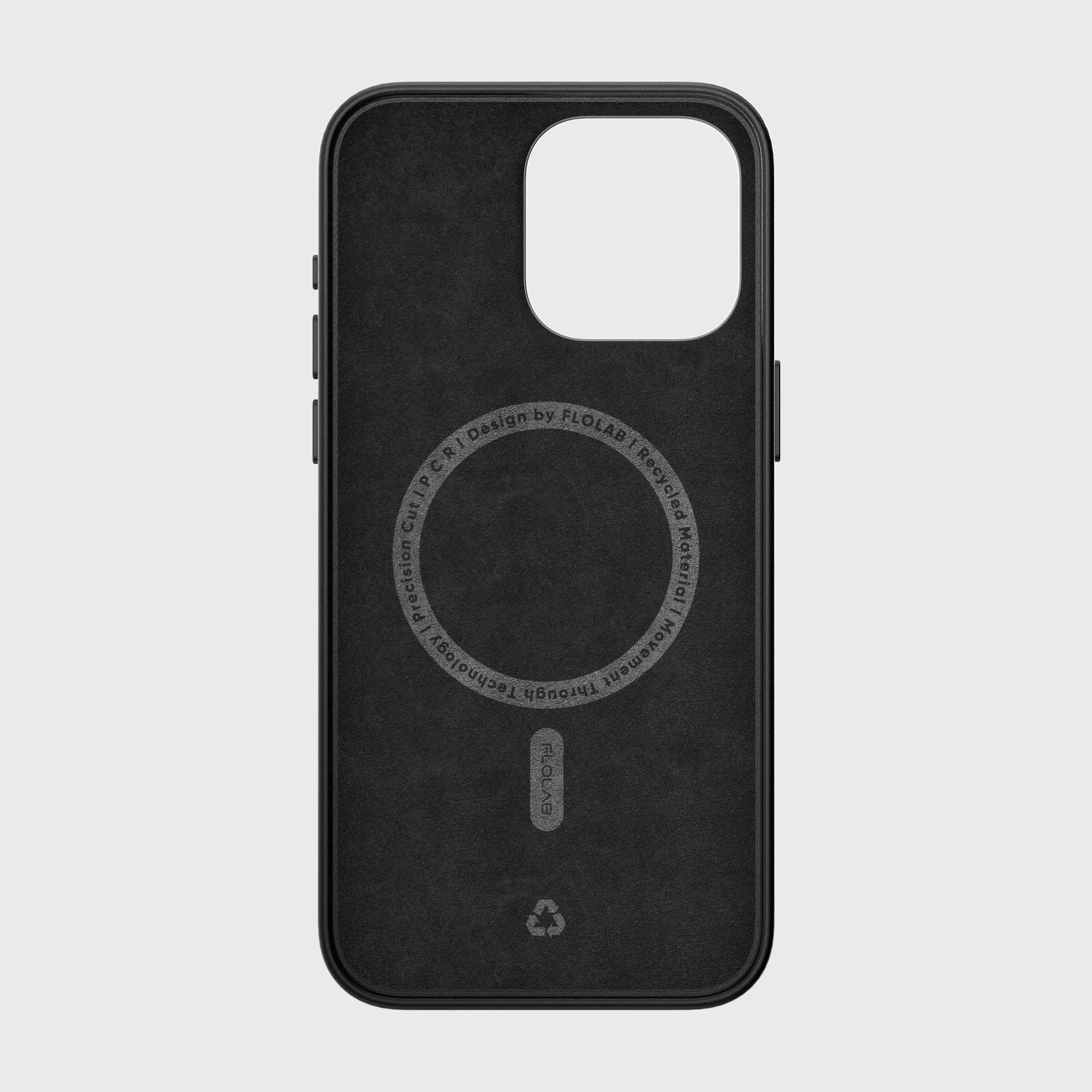 iPhone 15 Series Leather Phone Case TerraTact Series NAPA Leather - Midnight Black