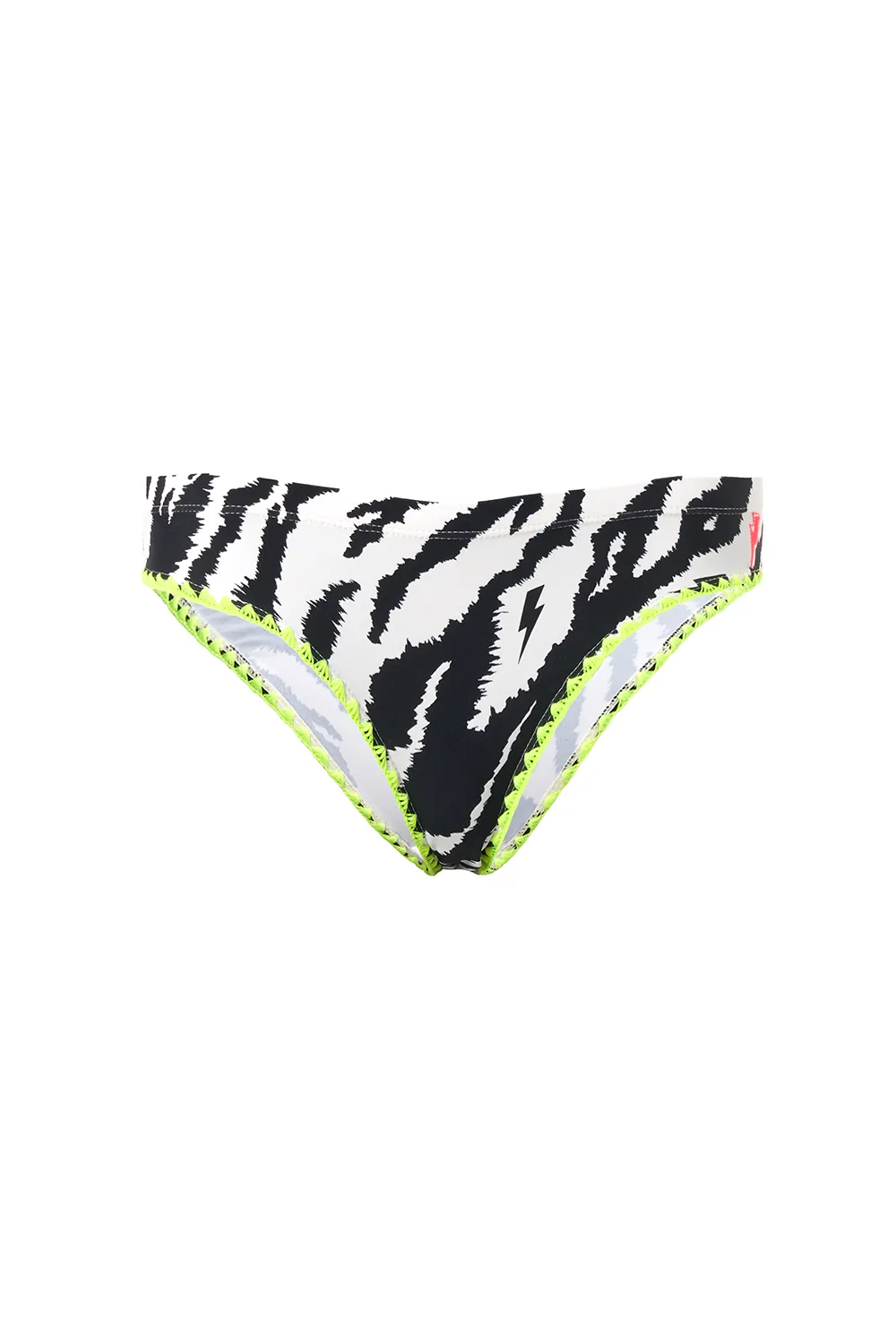Ivory with Black Shadow Tiger Bikini Bottoms