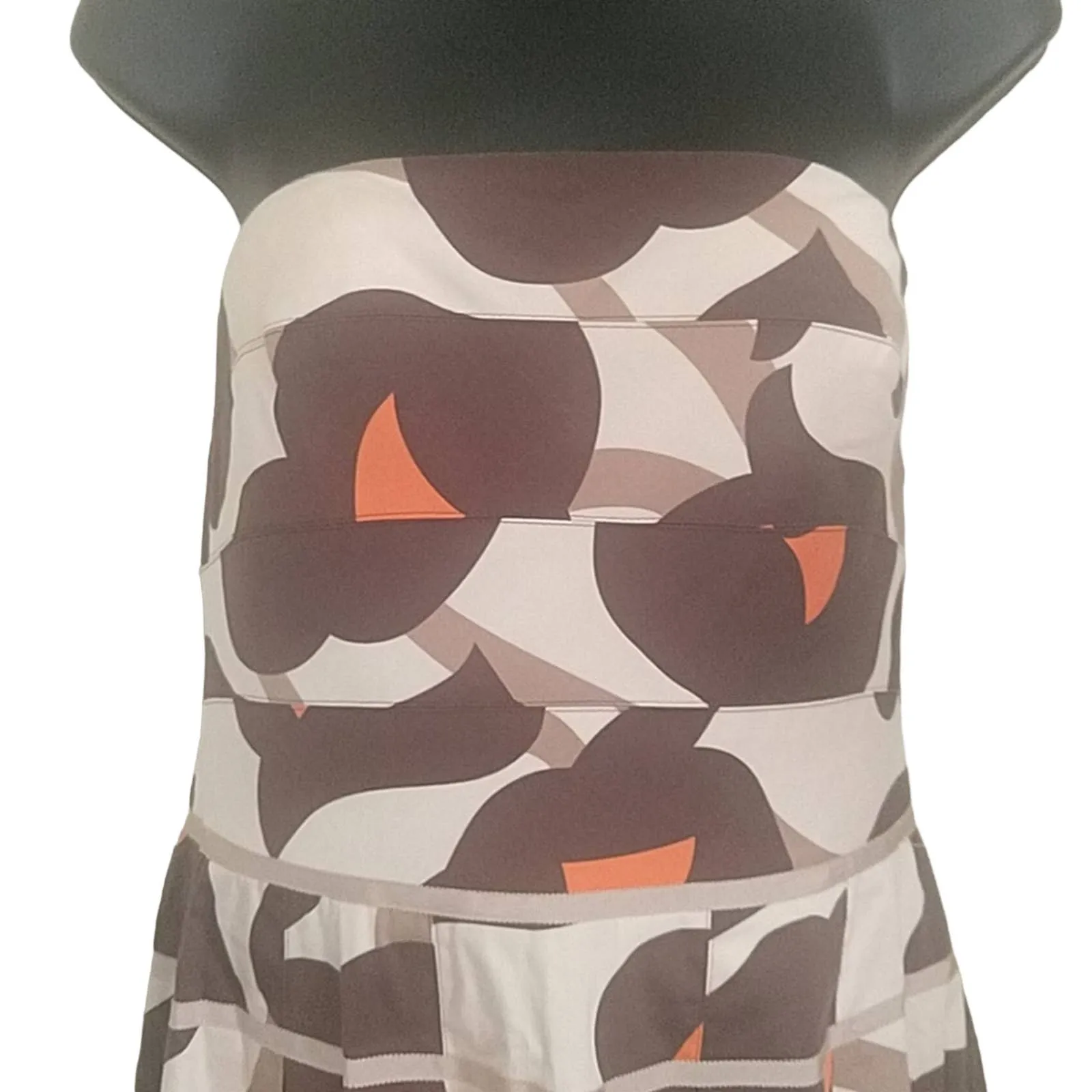 Kay Unger Strapless Floral Cocktail Dress