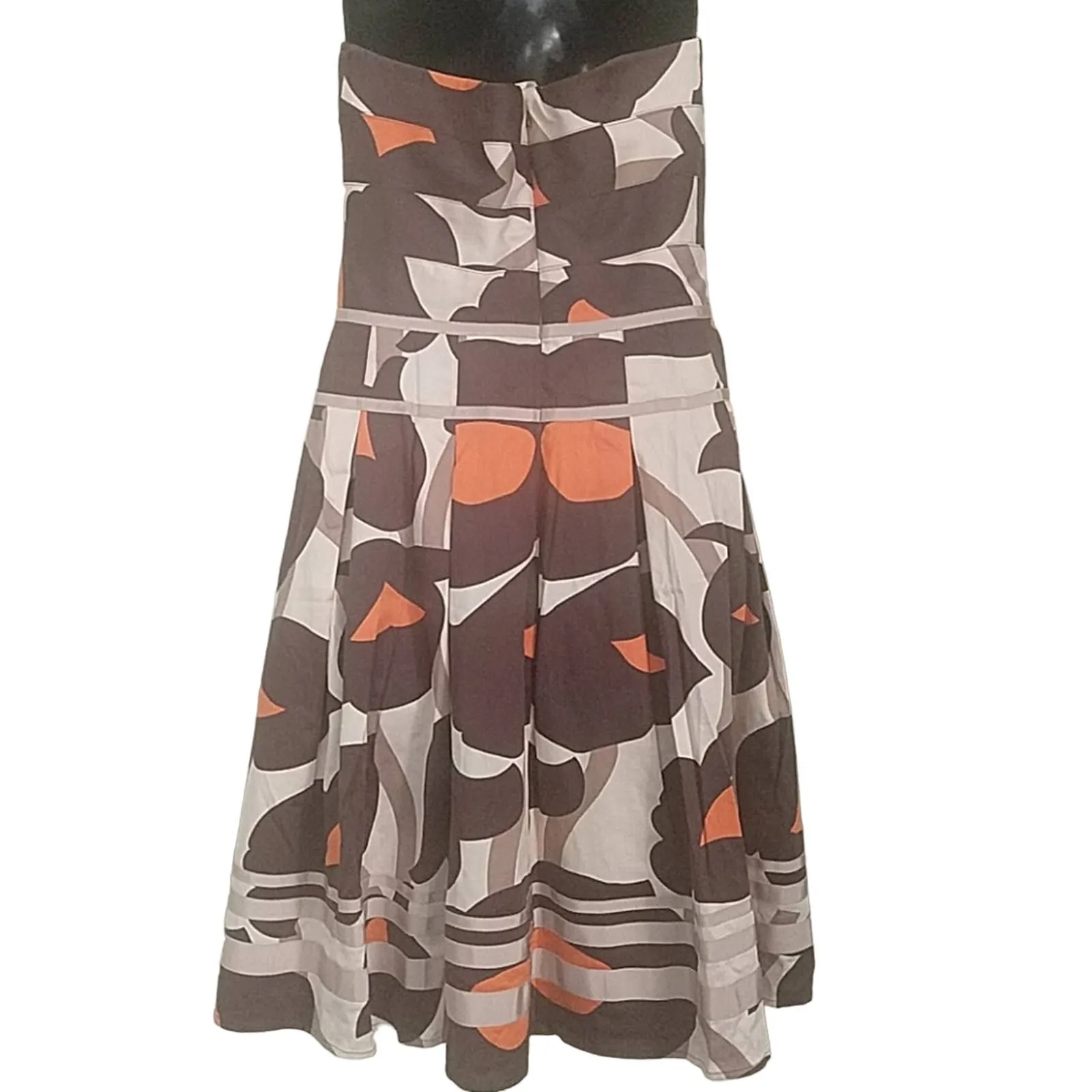 Kay Unger Strapless Floral Cocktail Dress