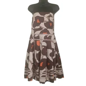 Kay Unger Strapless Floral Cocktail Dress
