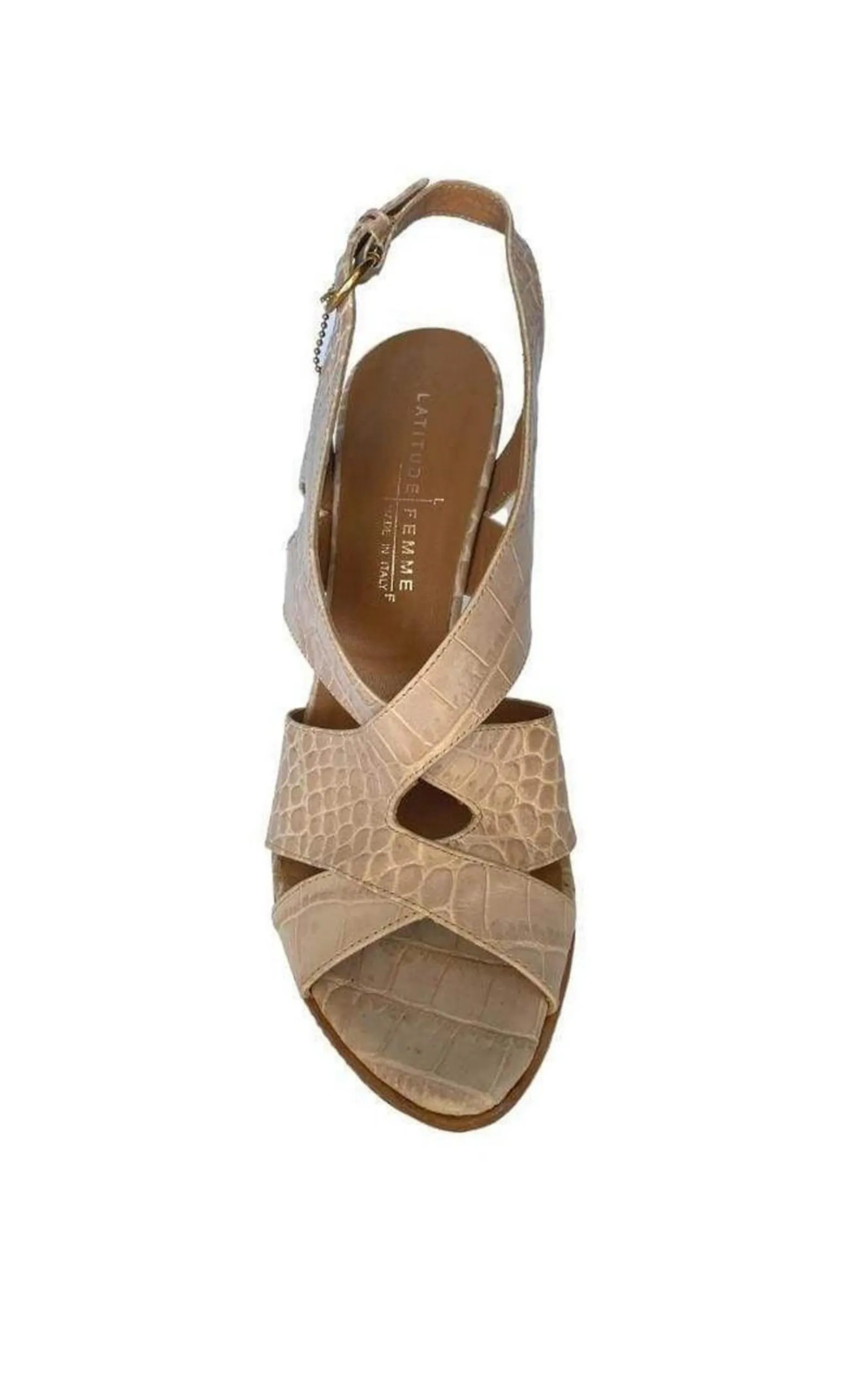 Leather Platform Sandal Shoes