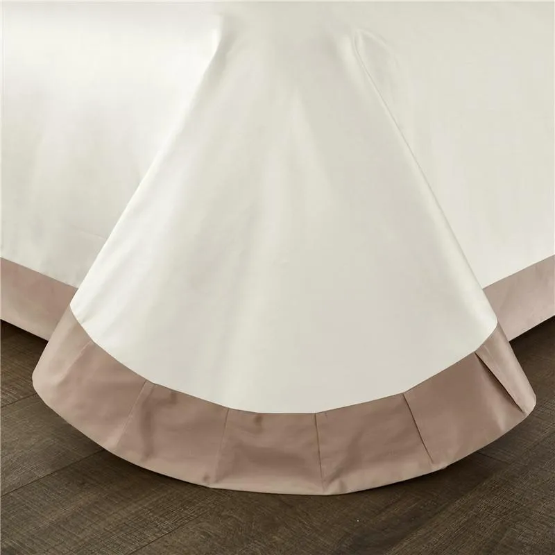 Luxury Hotel Linen Bedding Set 1200TC Egyptian Cotton Duvet Cover Bed Sheet Set Pillowcases