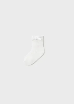 Mayoral 9714 020 - Natural Openwork Socks