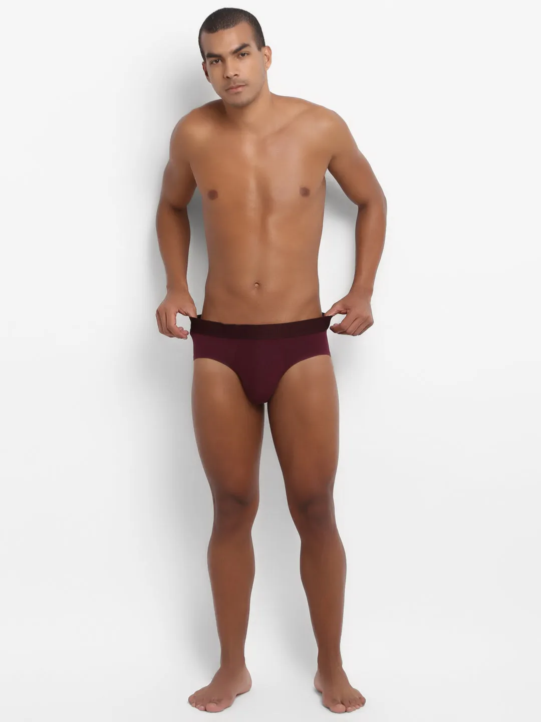 Men's Anti-Bacterial Micro Modal Brief in Solid Waistband (Pack of 1)