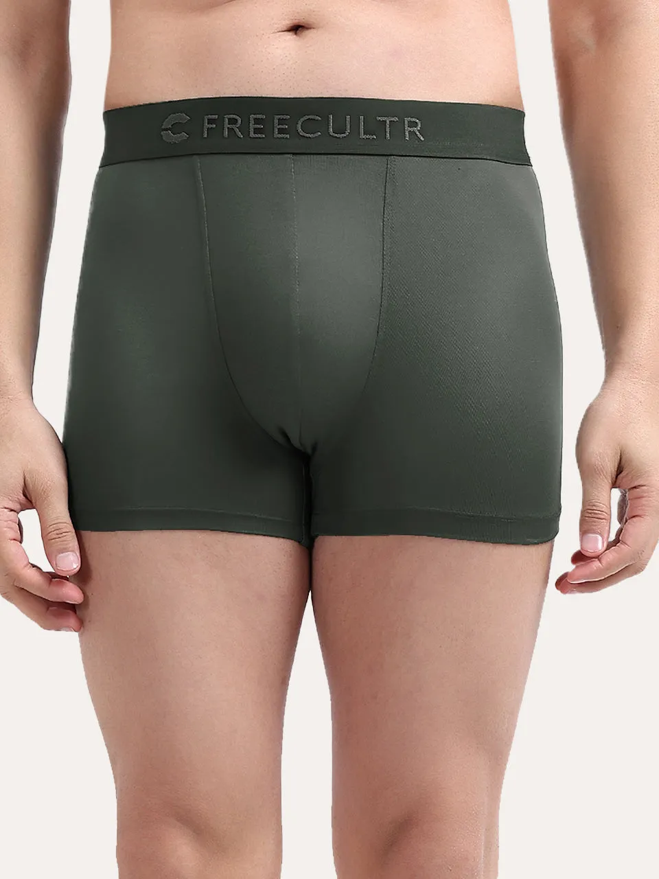 Men's Anti-Bacterial Micro Modal Trunk in Solid Waistband (Pack of 1)