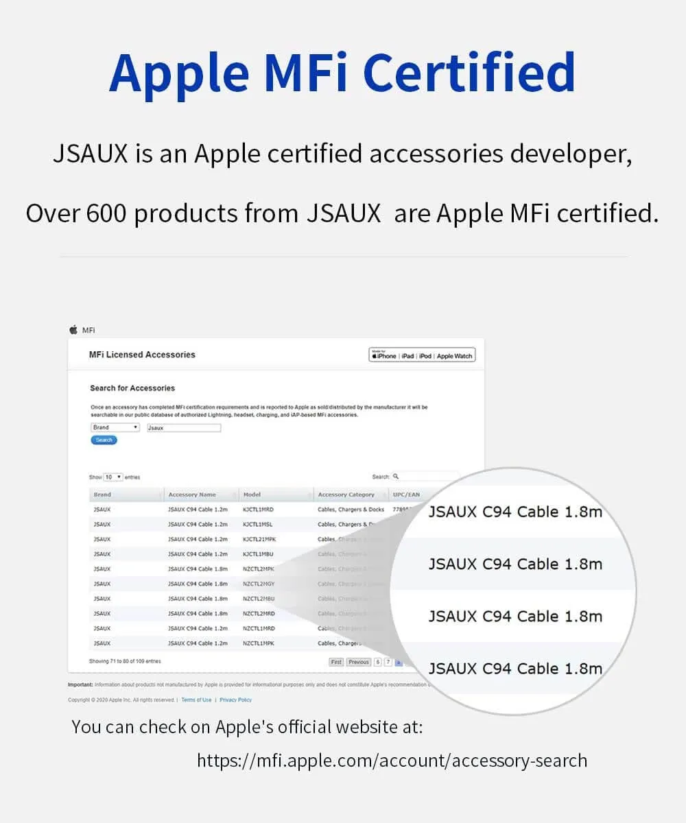 MFi USB-A to Lightning Cable