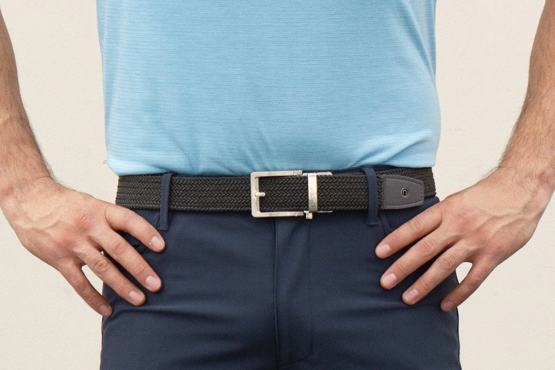 Nexbelt Braided Grey Golf Belt 1.38" [35mm]