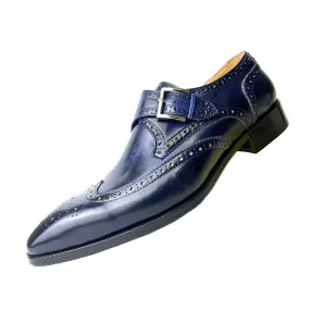 Oxford Style Men's Dress Shoes Handmade Genuine Leather Designer Formal