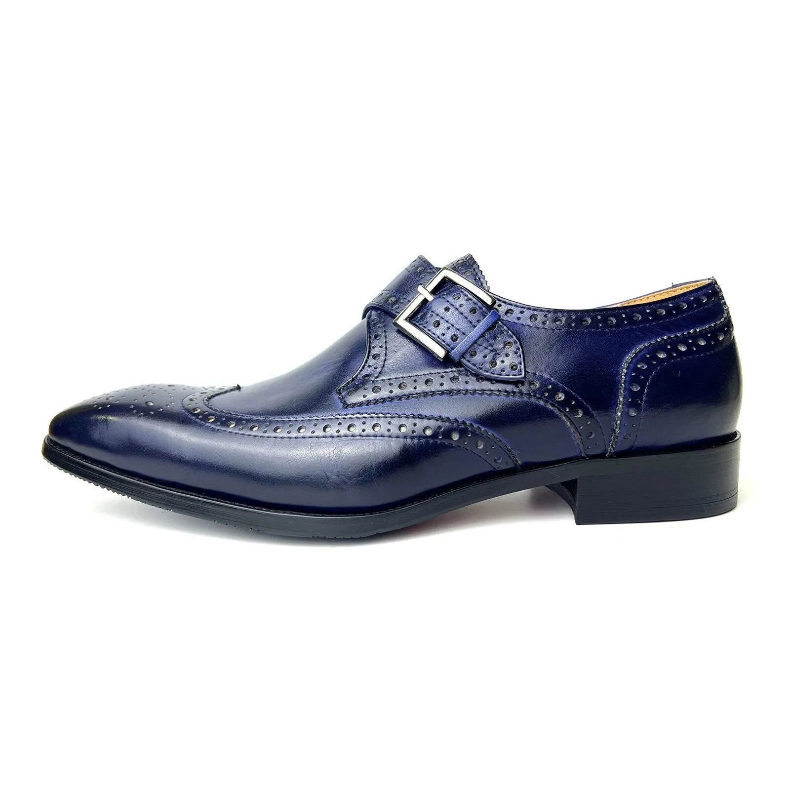 Oxford Style Men's Dress Shoes Handmade Genuine Leather Designer Formal