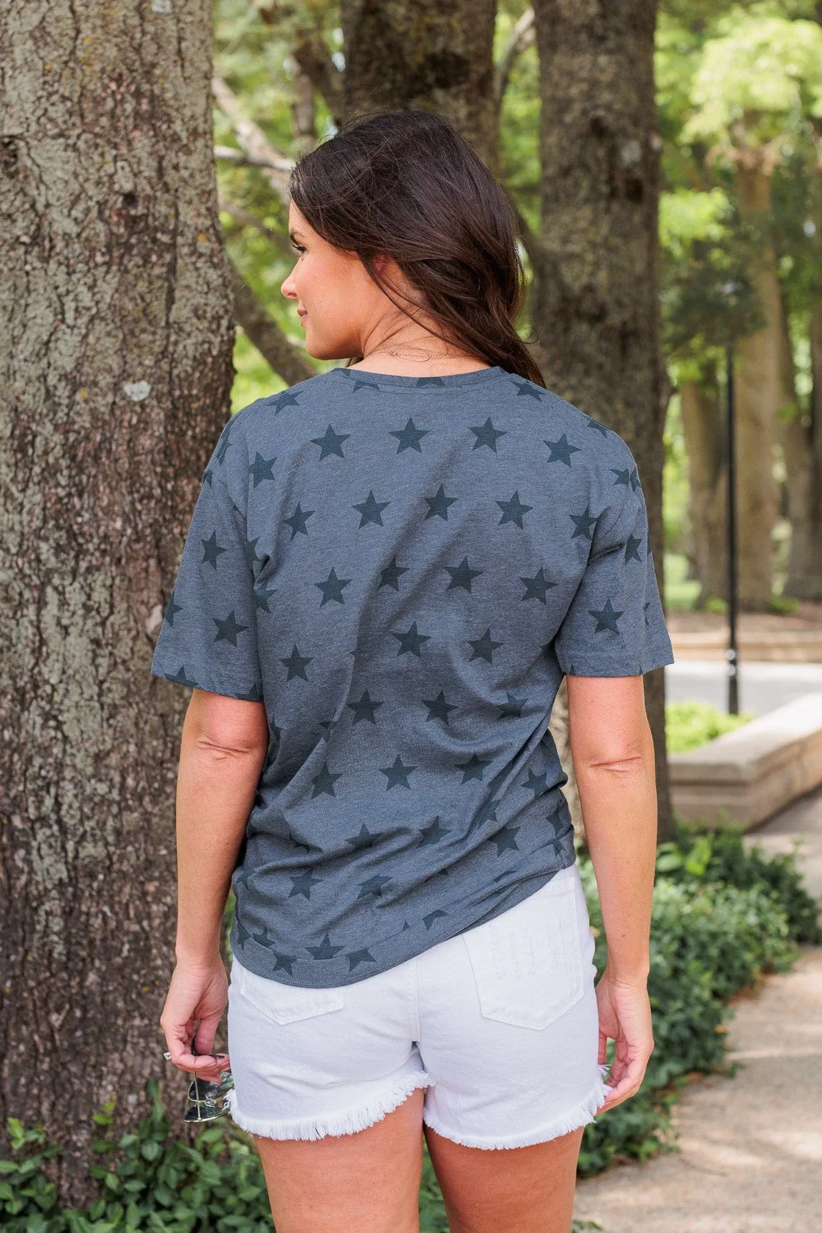 "Oh My Stars" Graphic Tee- Navy