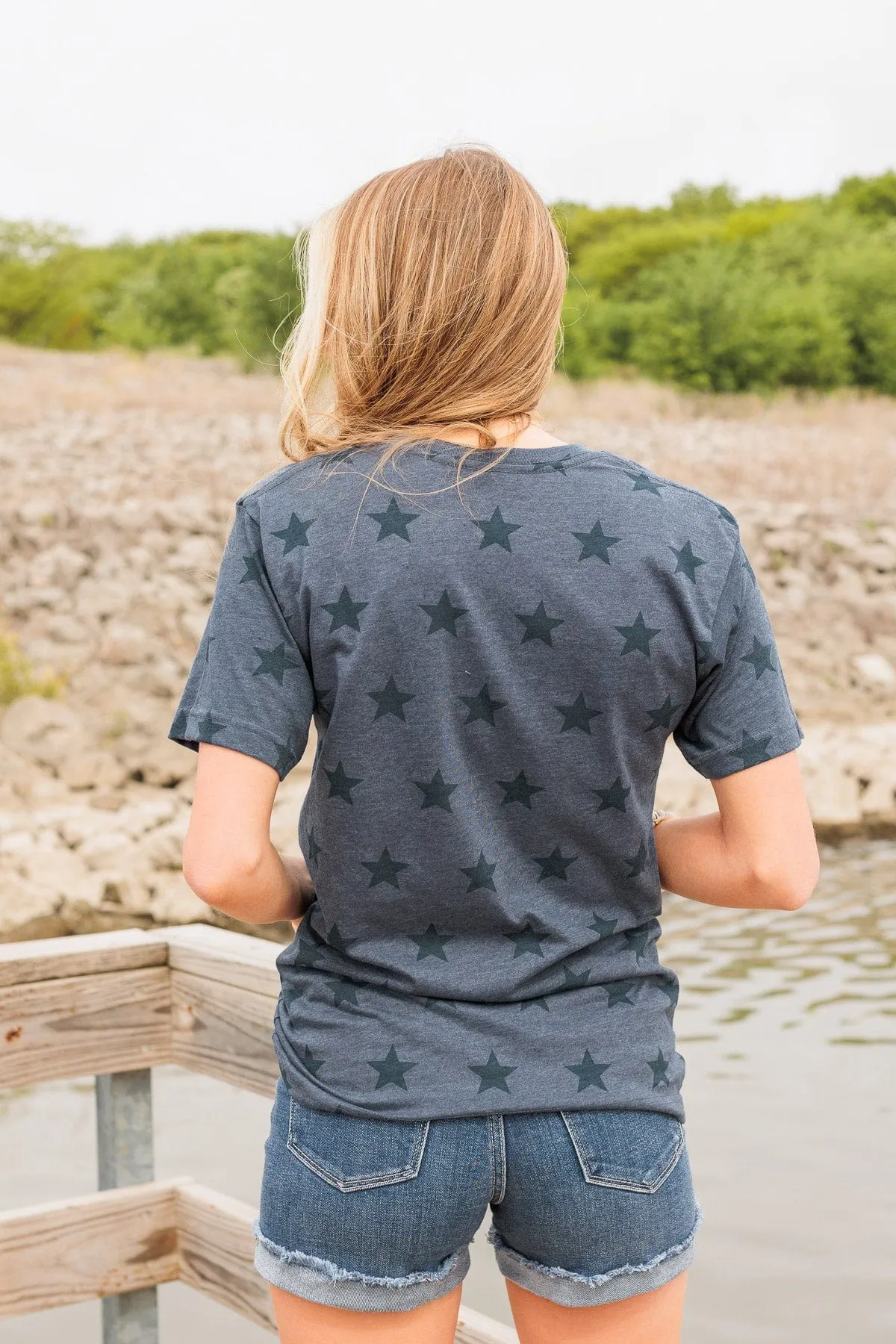"Oh My Stars" Graphic Tee- Navy