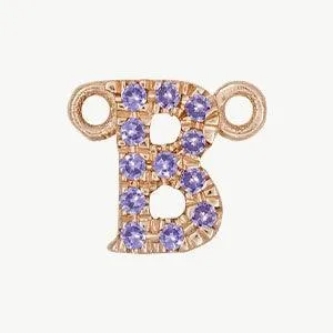 Rose Gold, Lilac Sapphire Letter