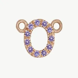 Rose Gold, Lilac Sapphire Letter