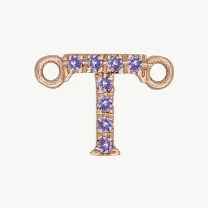 Rose Gold, Lilac Sapphire Letter