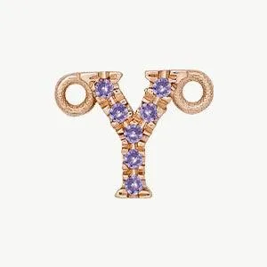 Rose Gold, Lilac Sapphire Letter