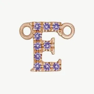 Rose Gold, Lilac Sapphire Letter