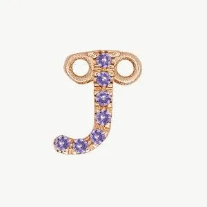Rose Gold, Lilac Sapphire Letter
