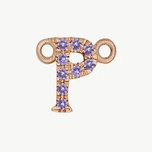 Rose Gold, Lilac Sapphire Letter