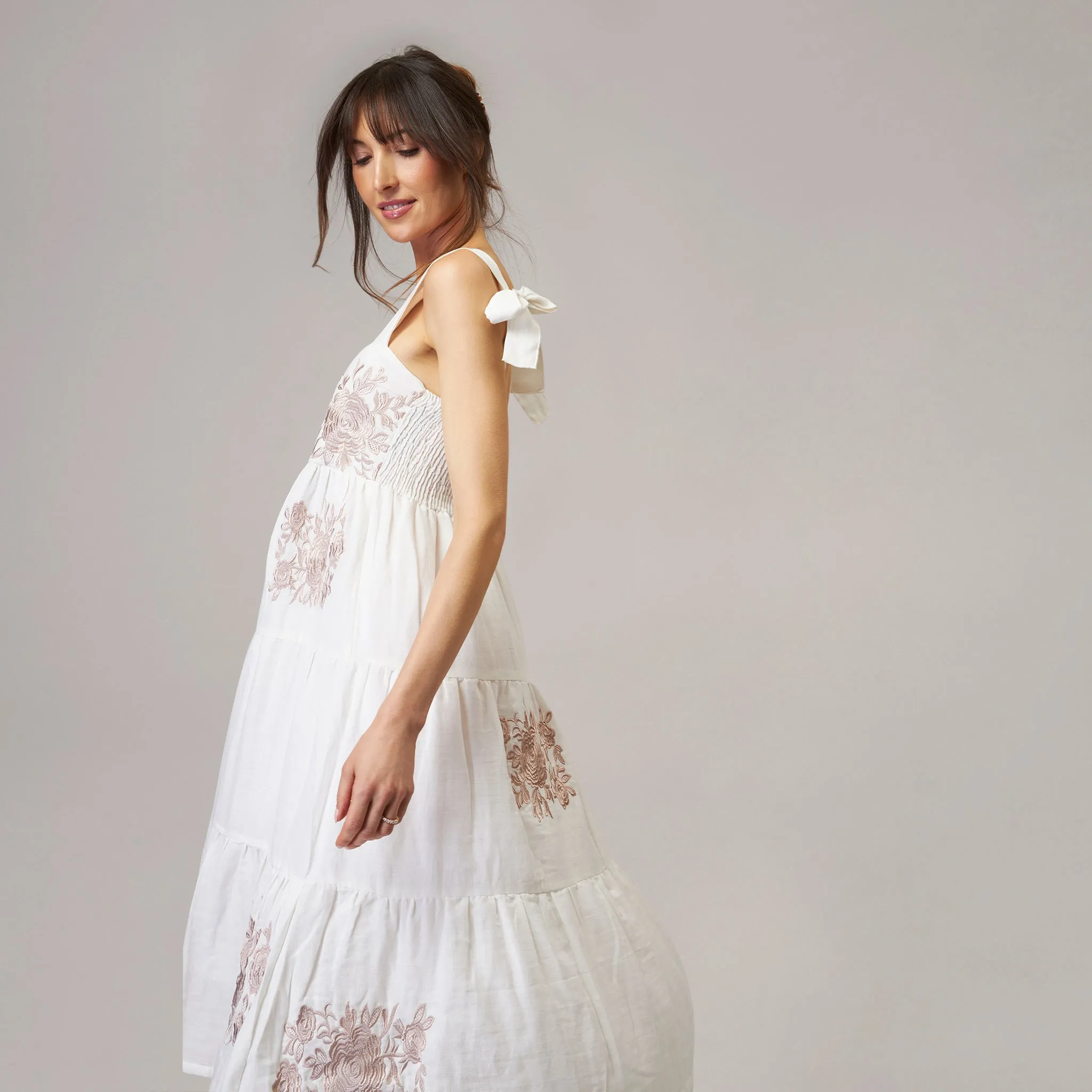 Shay Double Cotton Gauze Dress