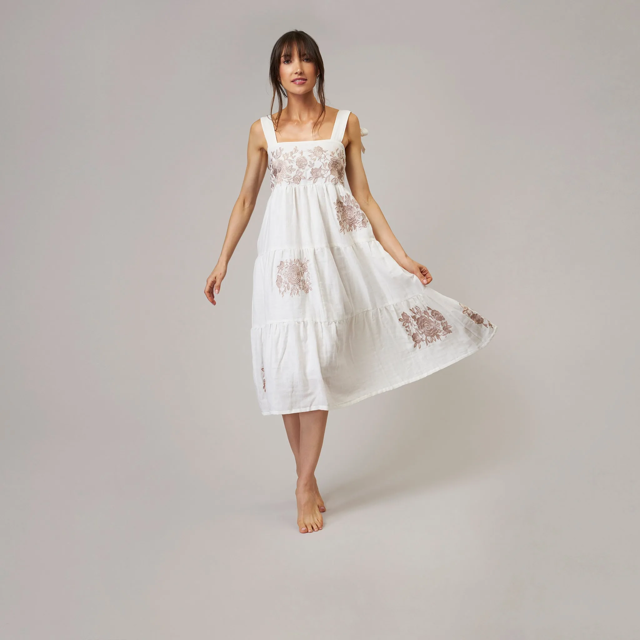 Shay Double Cotton Gauze Dress