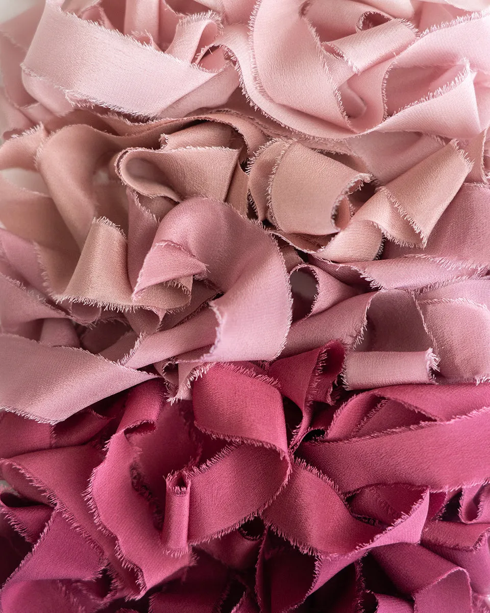 Silk Classic Ribbon in Rhubarb