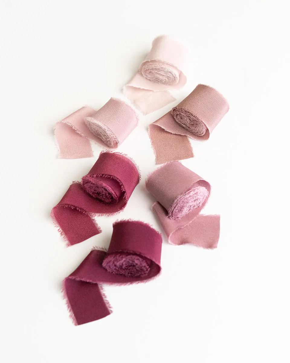 Silk Classic Ribbon in Rhubarb
