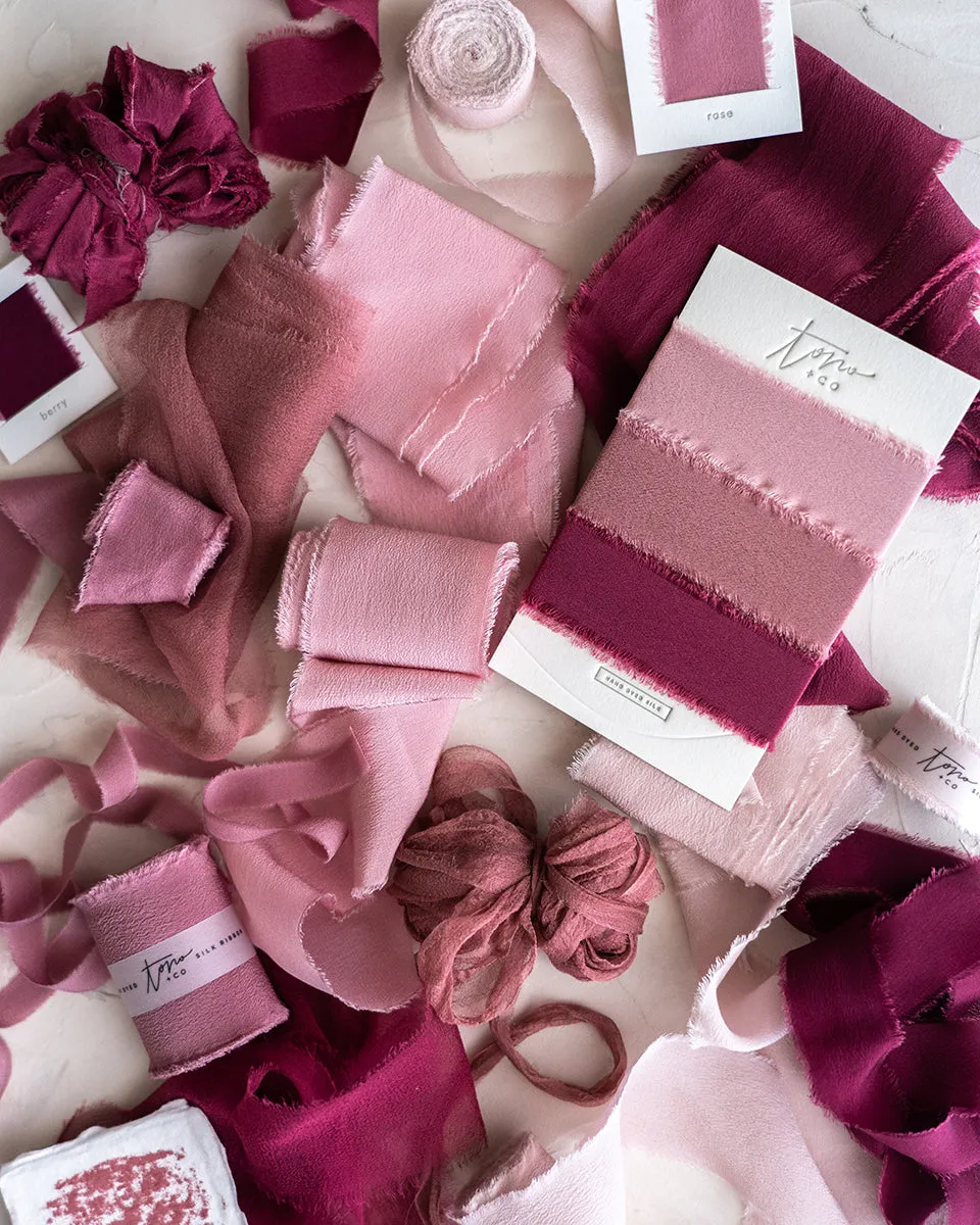 Silk Classic Ribbon in Rhubarb