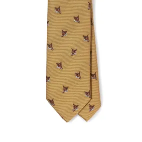 Silk Woven Fox Tipped Tie