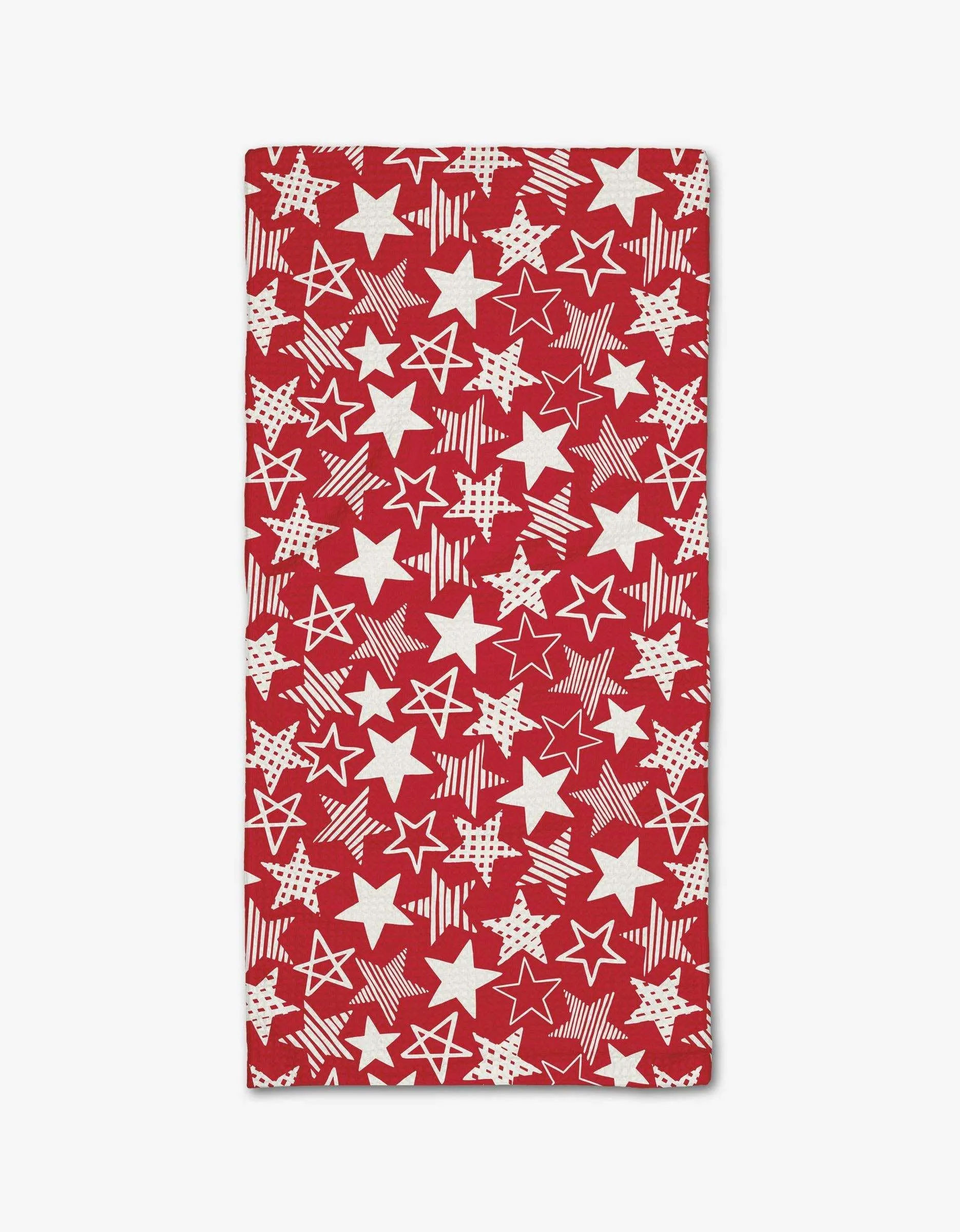 Stars In Your Eyes Red Bar Towel