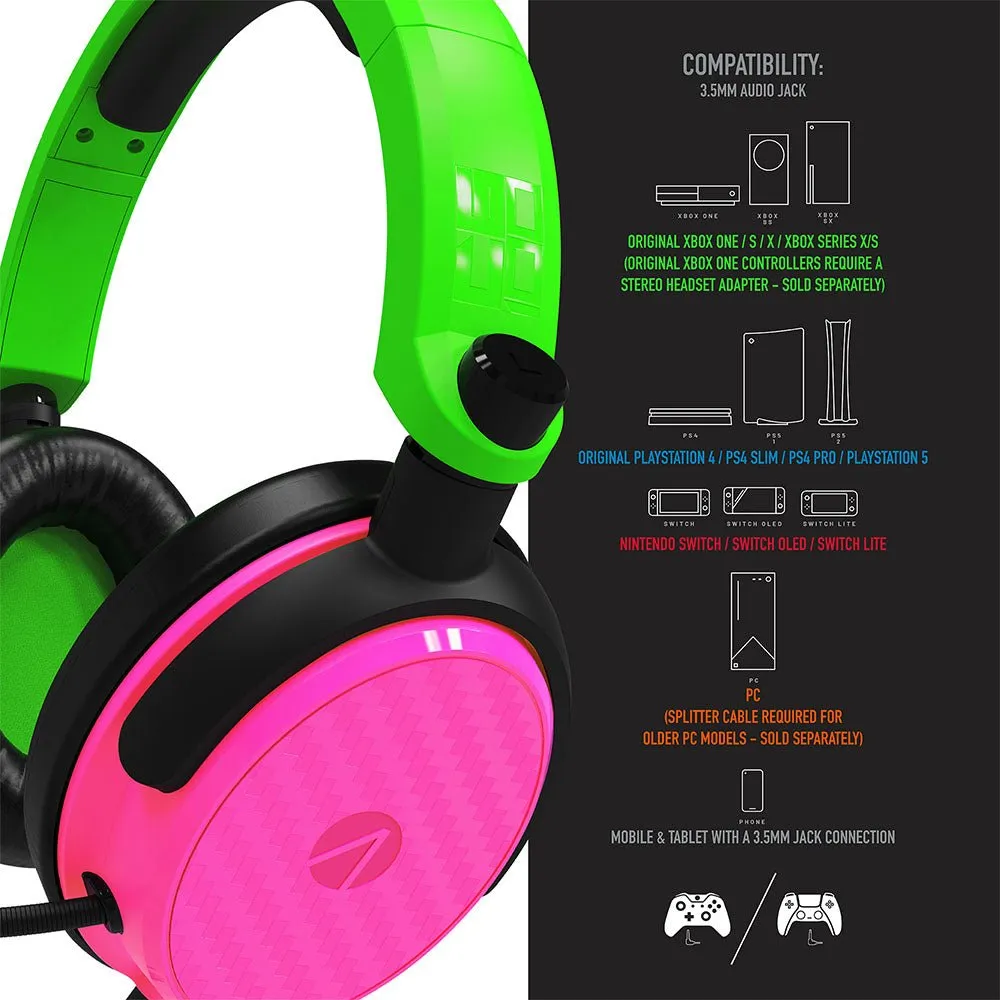 Stealth C6-100 - Neon Green & Pink