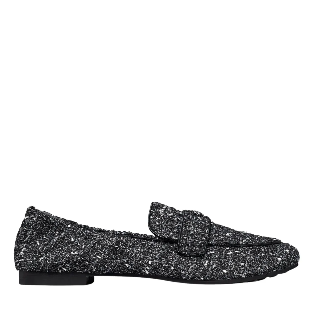 Tory Burch Ballet Loafer - Silver Confetti/Gunmetal