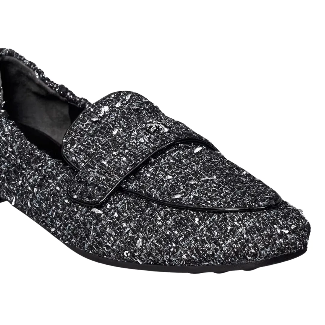 Tory Burch Ballet Loafer - Silver Confetti/Gunmetal