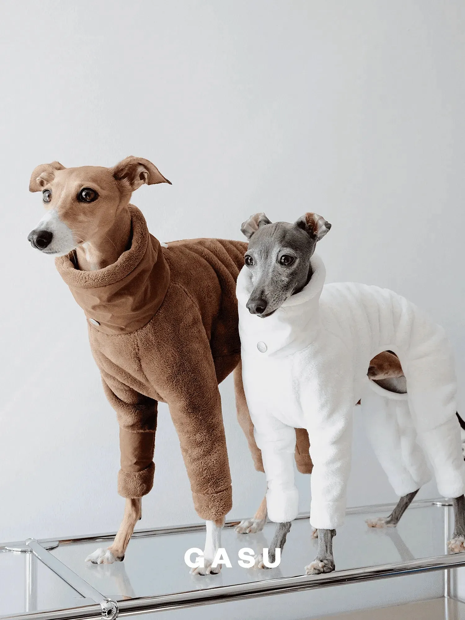 Ultra-Thick Antistatic Fleece Dog Jumpsuit