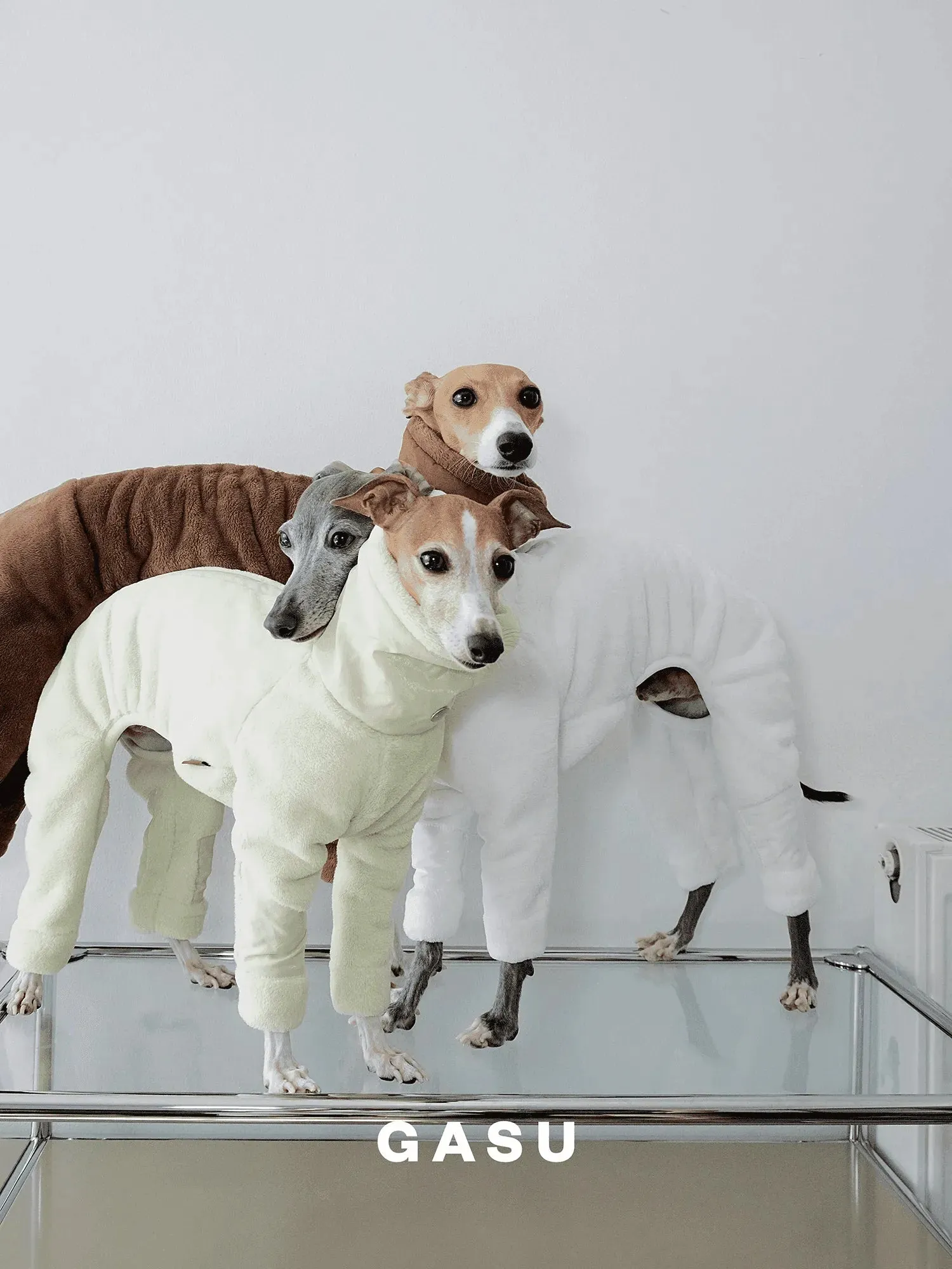 Ultra-Thick Antistatic Fleece Dog Jumpsuit