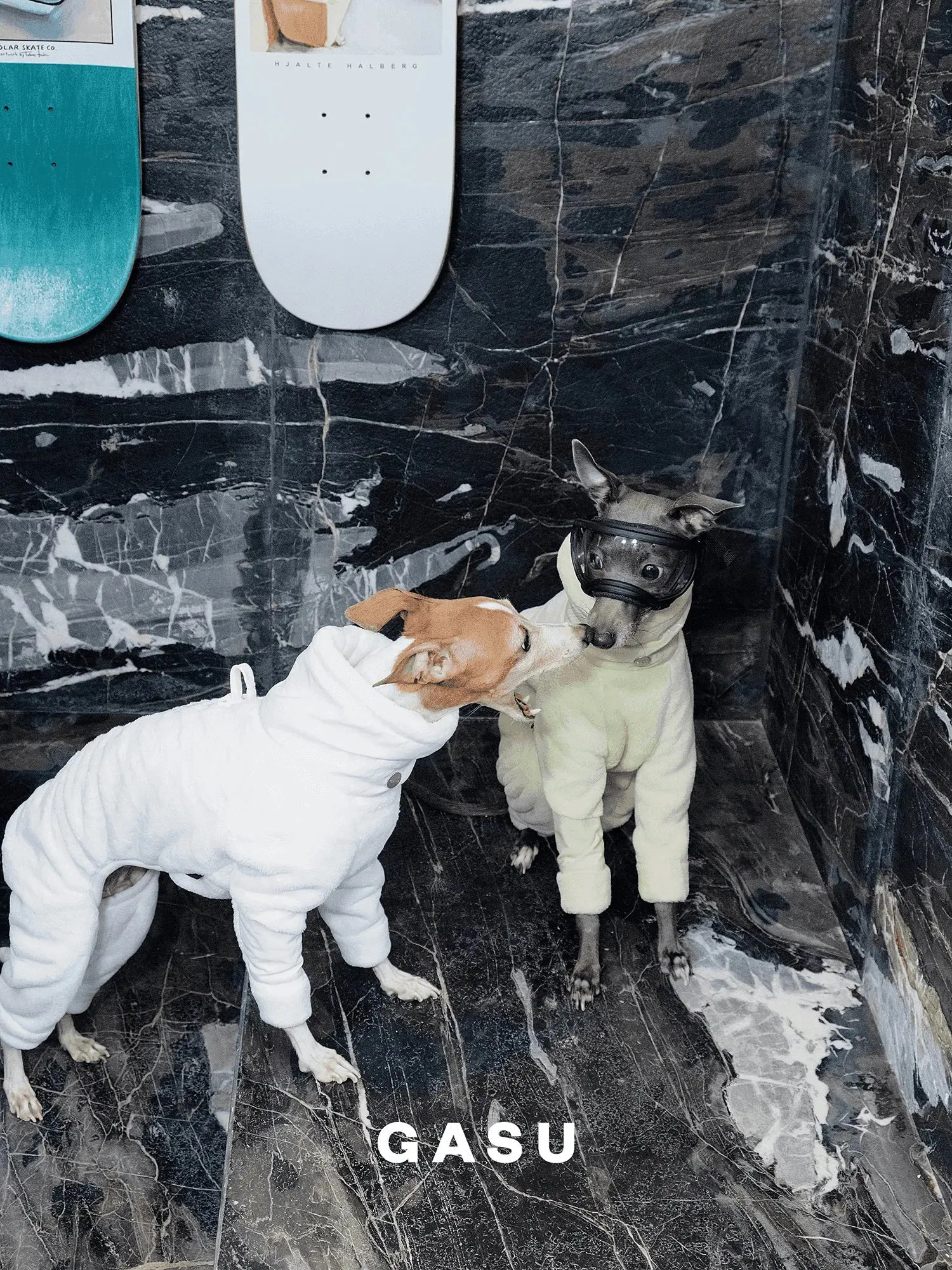 Ultra-Thick Antistatic Fleece Dog Jumpsuit