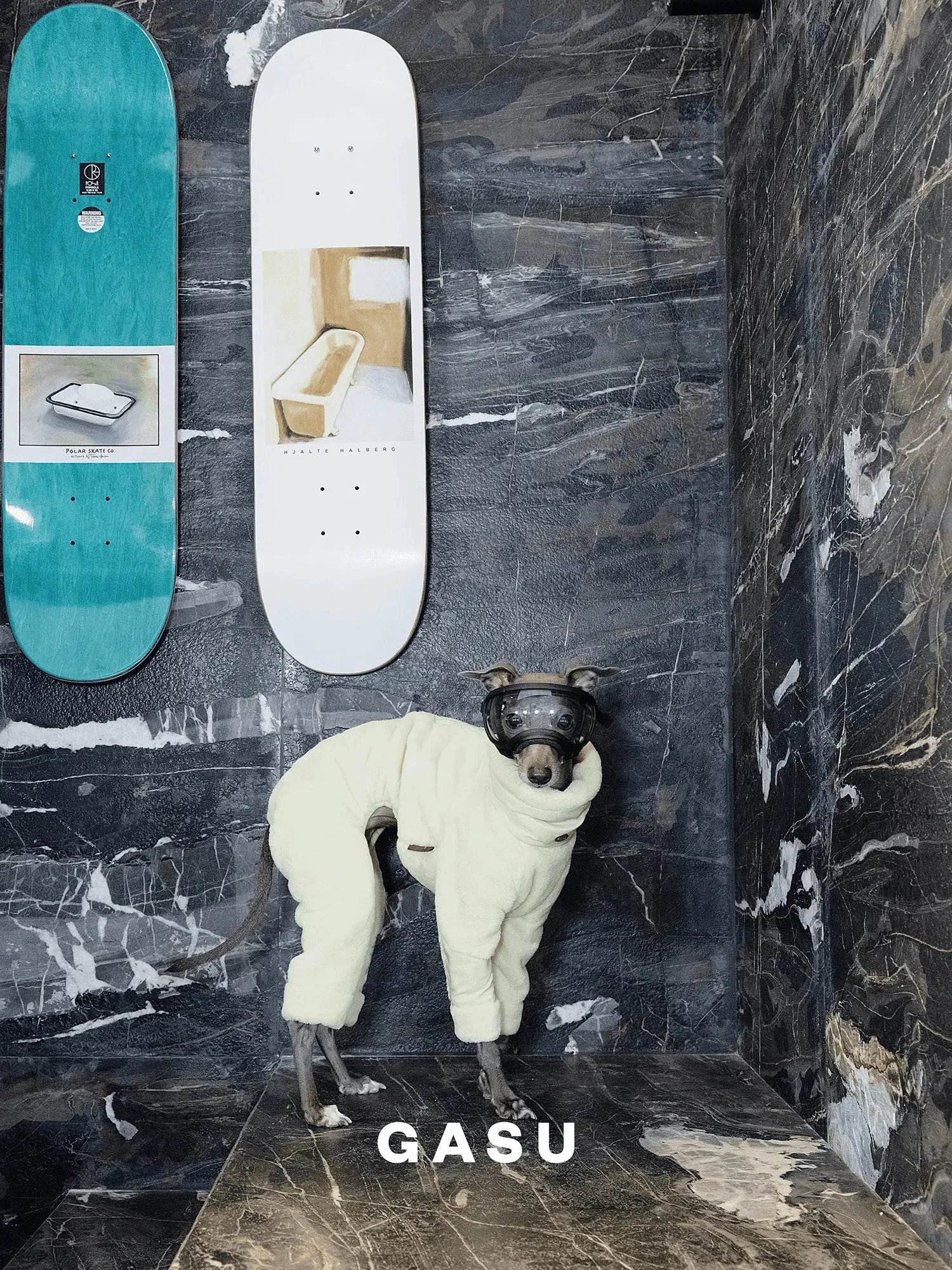 Ultra-Thick Antistatic Fleece Dog Jumpsuit