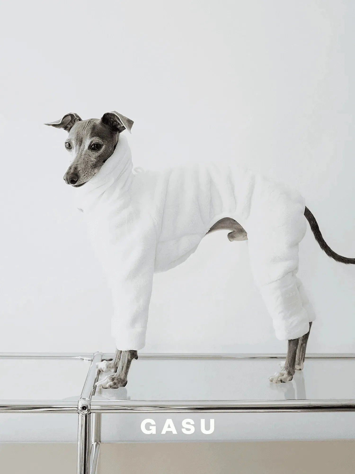 Ultra-Thick Antistatic Fleece Dog Jumpsuit