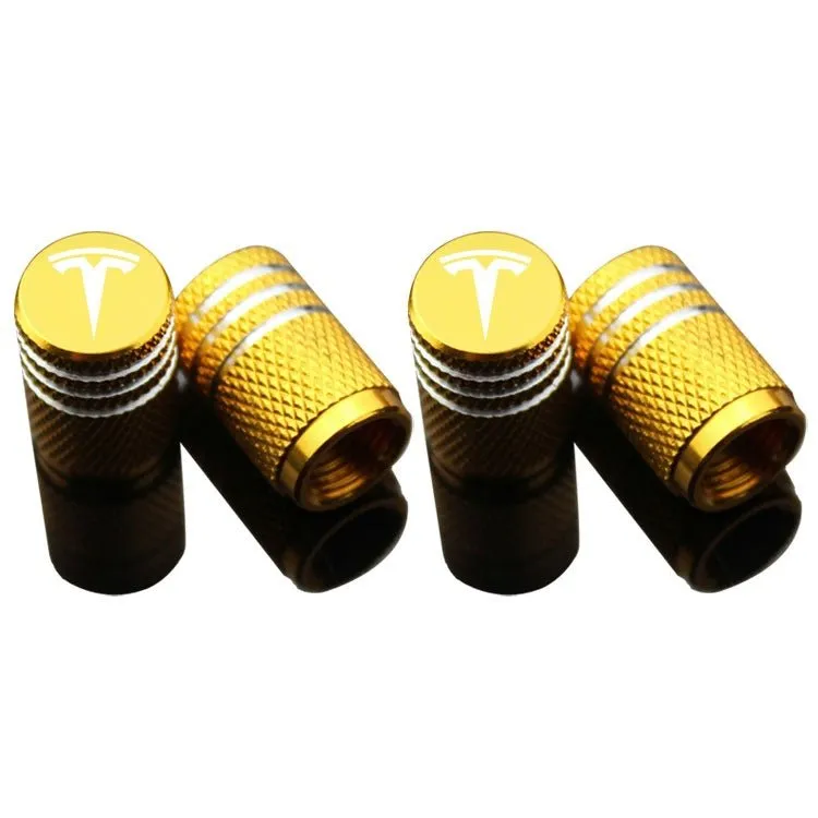 Valve Stem Caps 4 Pack Fit Suitable for Tesla 3/Y/S/X 2017-2023