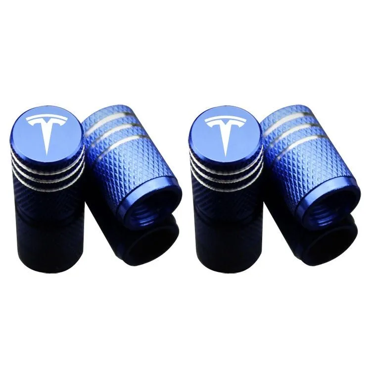 Valve Stem Caps 4 Pack Fit Suitable for Tesla 3/Y/S/X 2017-2023