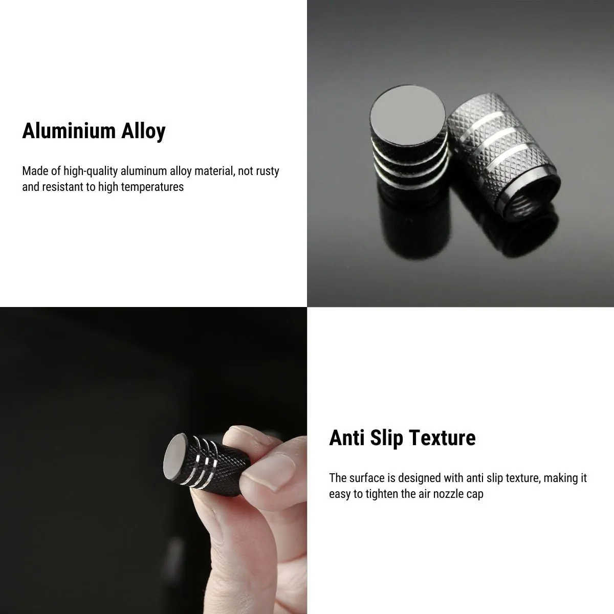 Valve Stem Caps 4 Pack Fit Suitable for Tesla 3/Y/S/X 2017-2023