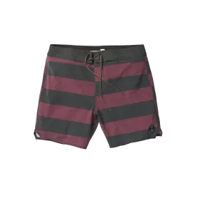 Voyager Rings Boardshort - Wine