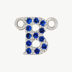 White Gold, Blue Sapphire Letter