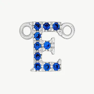 White Gold, Blue Sapphire Letter